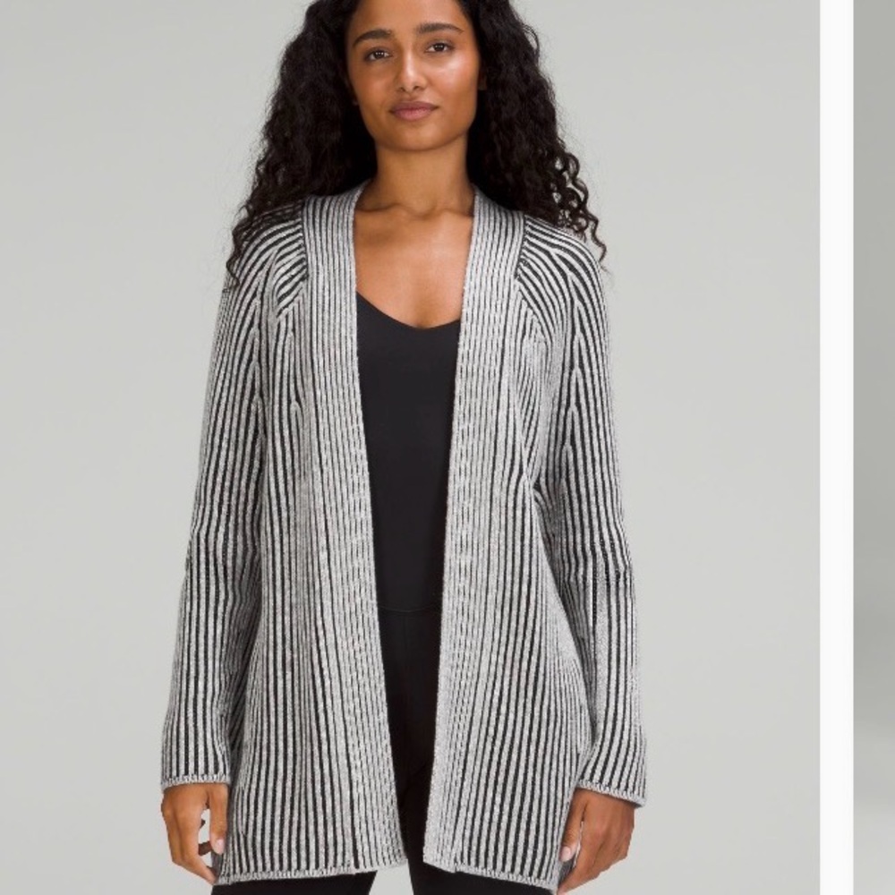 Lululemon Cotton-cashmere blend sweater wrap cardigan NWT size 2